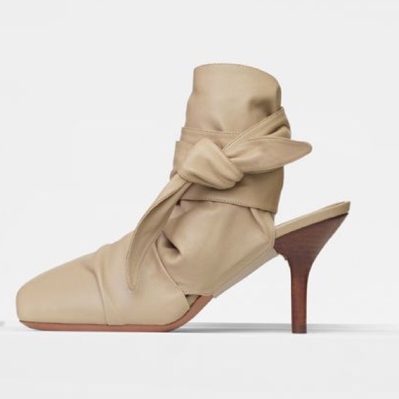Celine (old) wrapped backless ankle boot beige - Picture 9 of 10